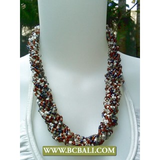 Chockers Seed Beaded coloring Fashion Necklace 